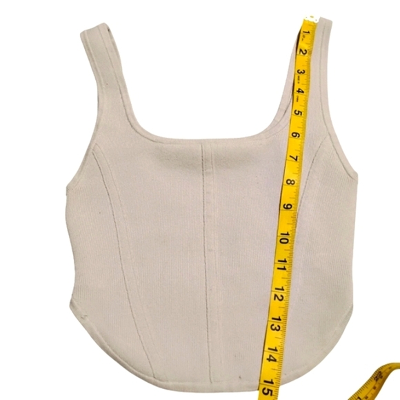 Aritzia Babaton | Sculpt Knit Matte Pearl Bustier Tank | Size XS - Picture 10 of 13